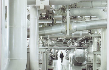 Blick in das Maschinenhaus !